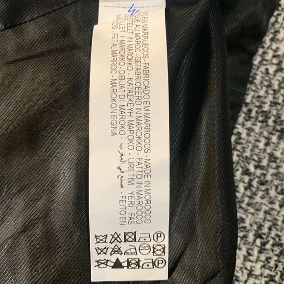 Zara Tweed & Fringe Detail Coat, Sz XS - Picture 6 of 11